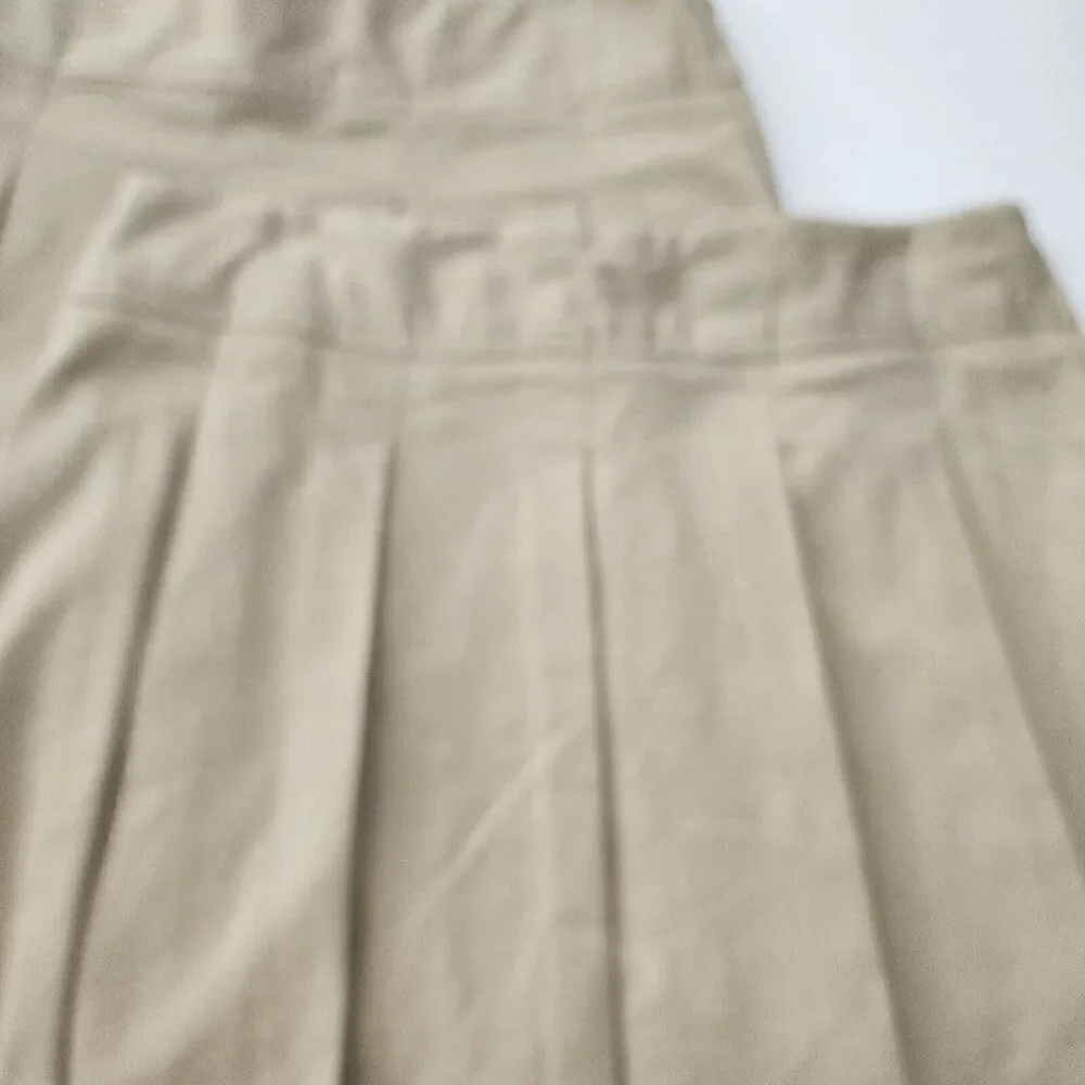 2 The Children's Place - Size‎ 18 - Girls Khaki Uniform Pleated Skorts
